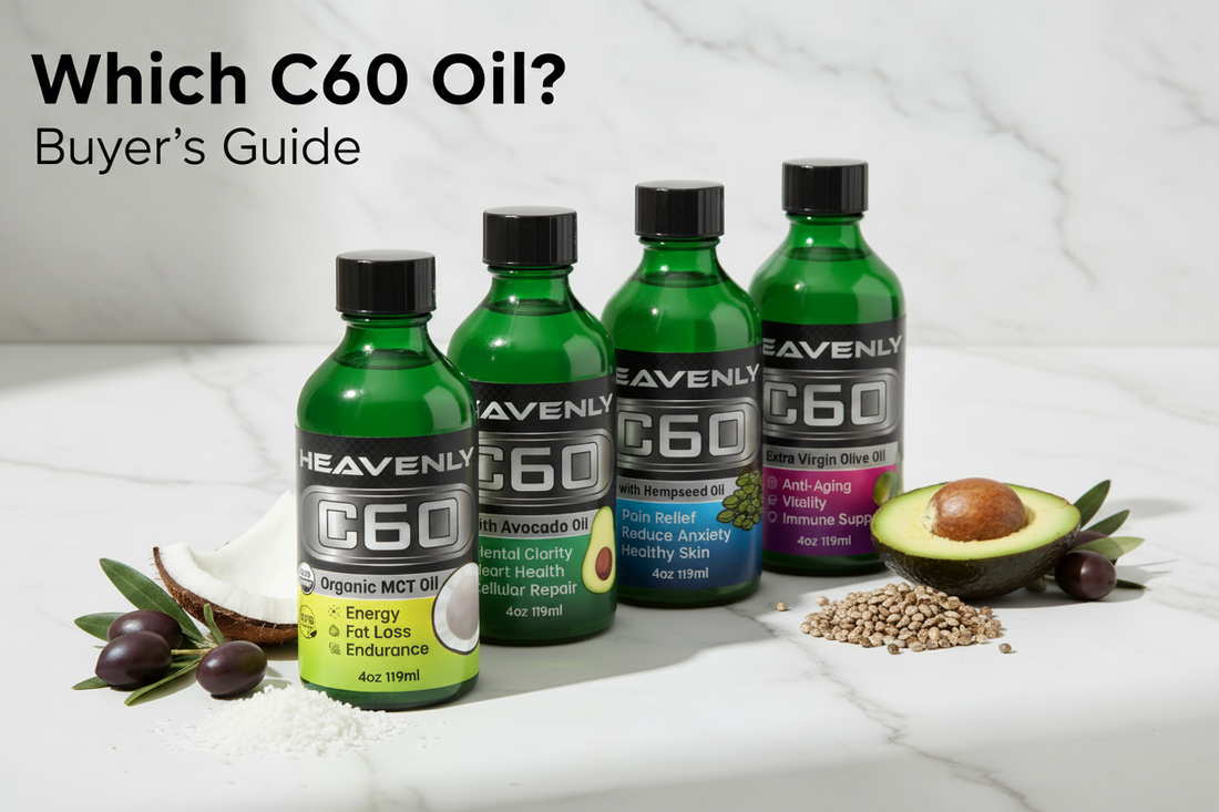 How to Choose the Right C60 Oil: Olive, Avocado, MCT, or Hempseed