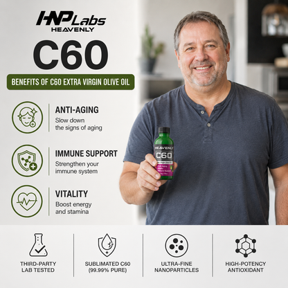 Heavenly C60 Olive Oil Drops – Organic Antioxidant Wellness Formula