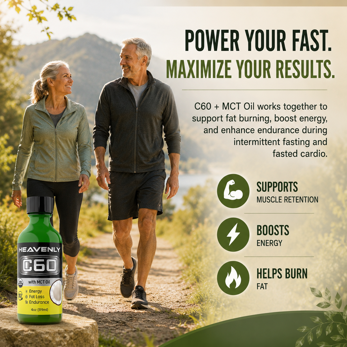 Heavenly C60 MCT Oil Drops – Premium Coconut-Derived Antioxidant Wellness Formula