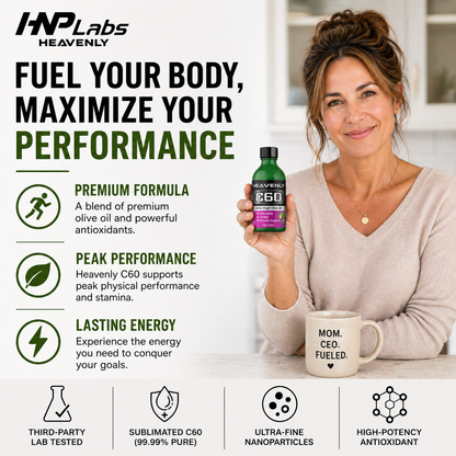Heavenly C60 Olive Oil Drops – Organic Antioxidant Wellness Formula
