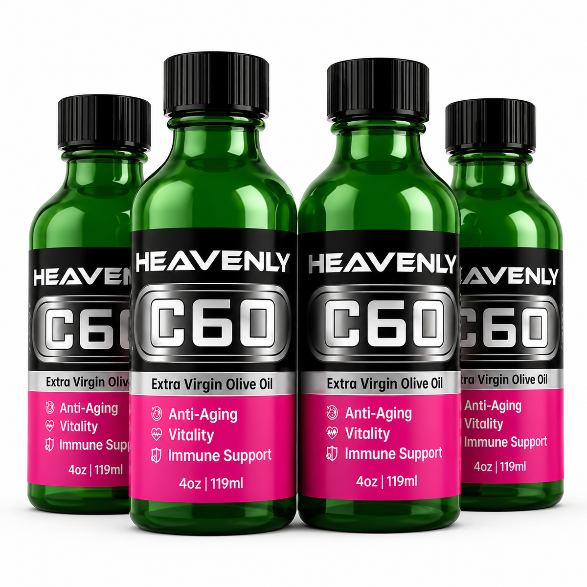 Heavenly C60 Olive Oil Drops – Organic Antioxidant Wellness Formula