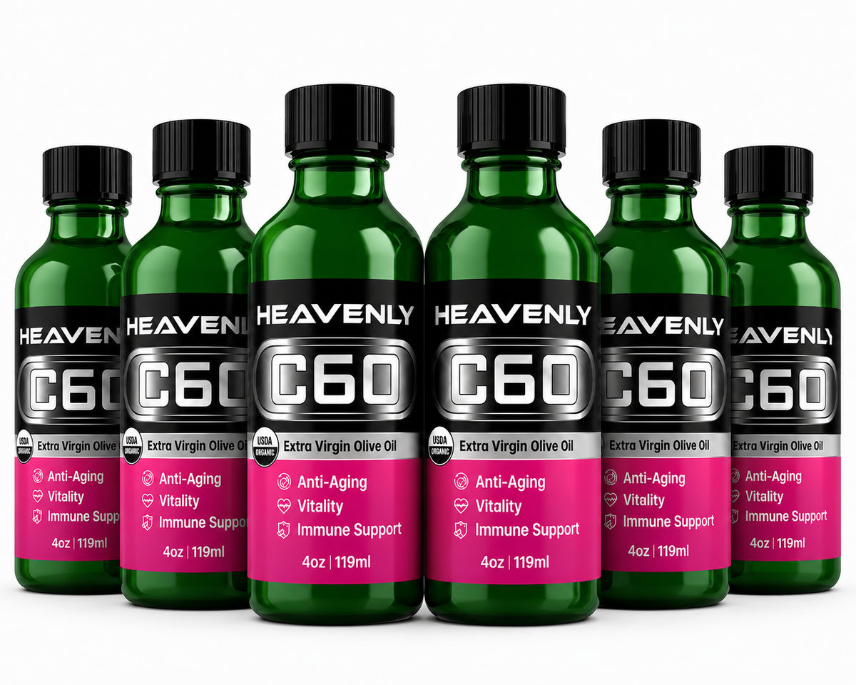 Heavenly C60 Olive Oil Drops – Organic Antioxidant Wellness Formula