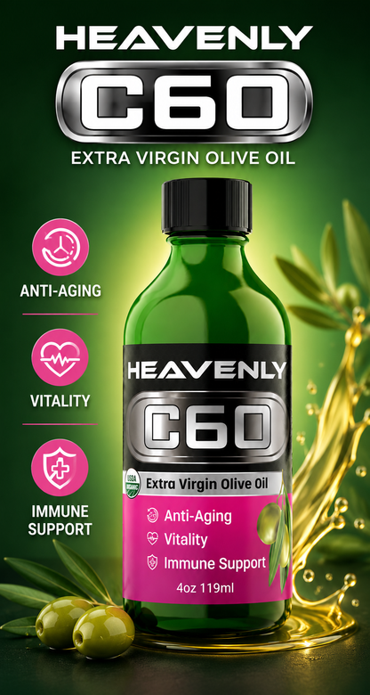 Heavenly C60 MCT Oil Drops – Premium Coconut-Derived Antioxidant Wellness Formula
